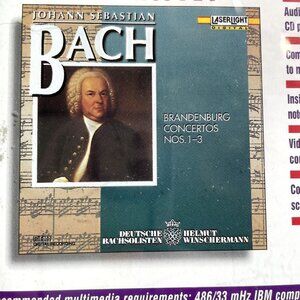 Johann Sebastian Bach Brandenberg Concertos 1 2 3 1995 CD + ROM Software u